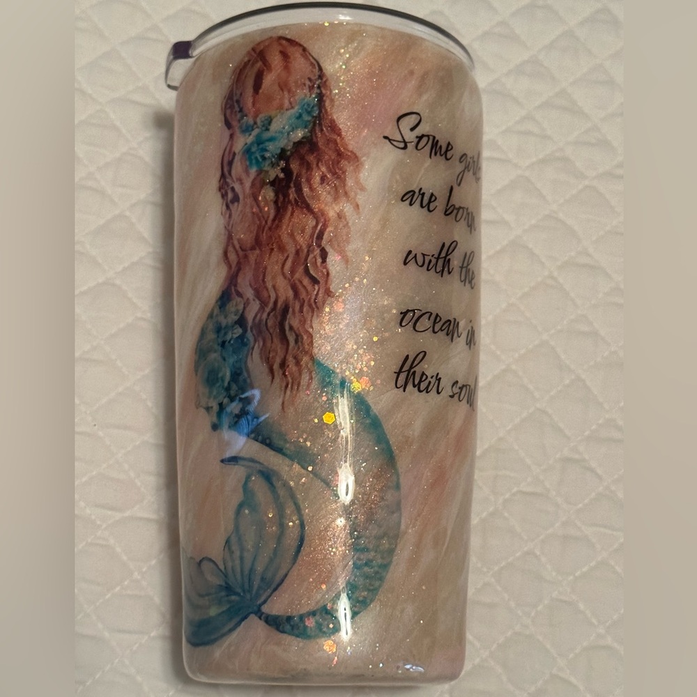 Custom Glitter 20 oz Tumbler Cup
